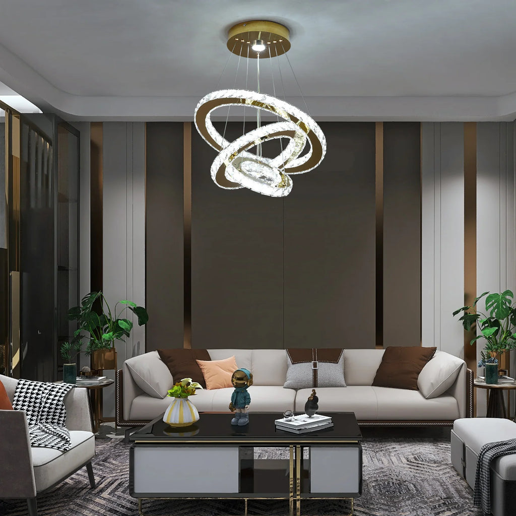 French Crystal Chandeliers Led Ceiling lamp