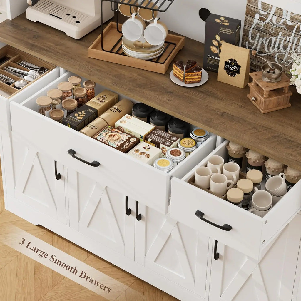 71" Tall Pantry Cabinet with Charging Station