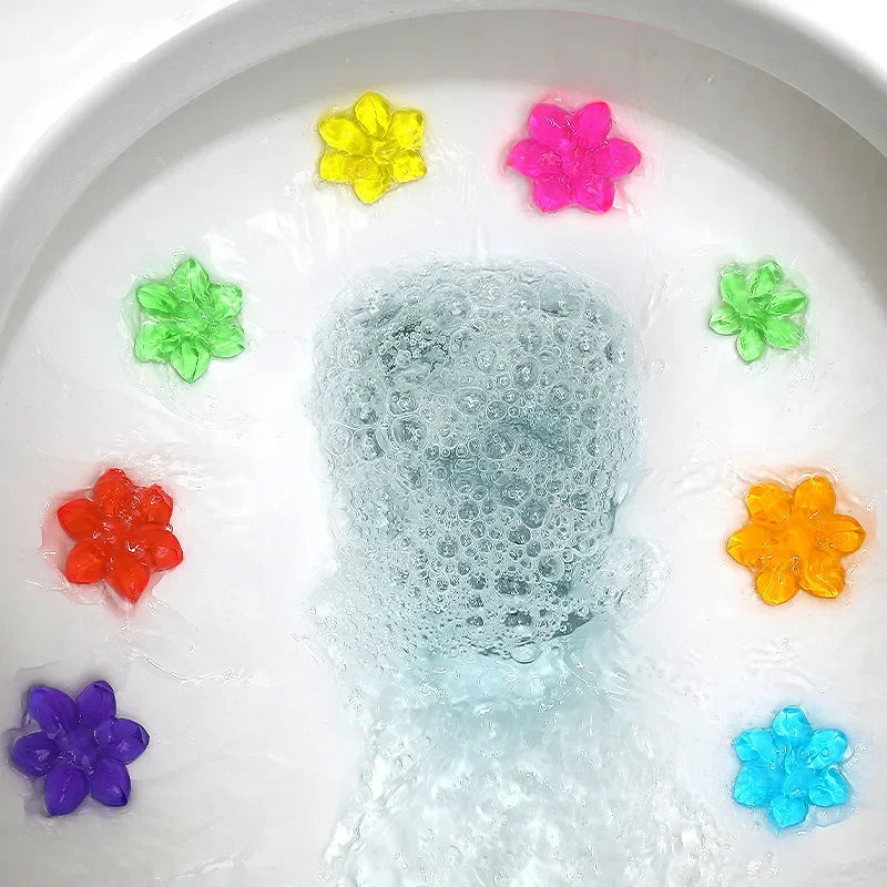 10/1pcs Flower Toilet Cleaner Gel