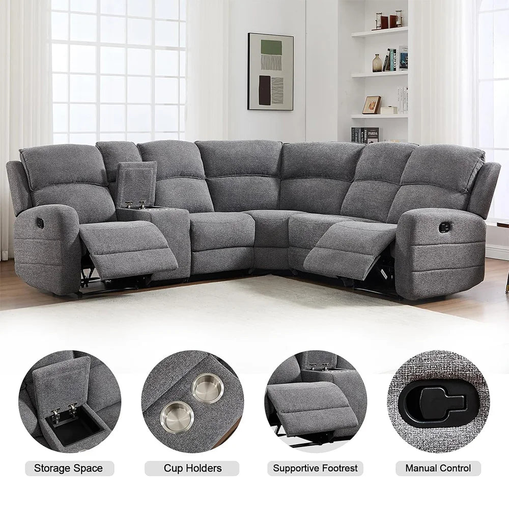 Reclining Corner Sofa Sectional