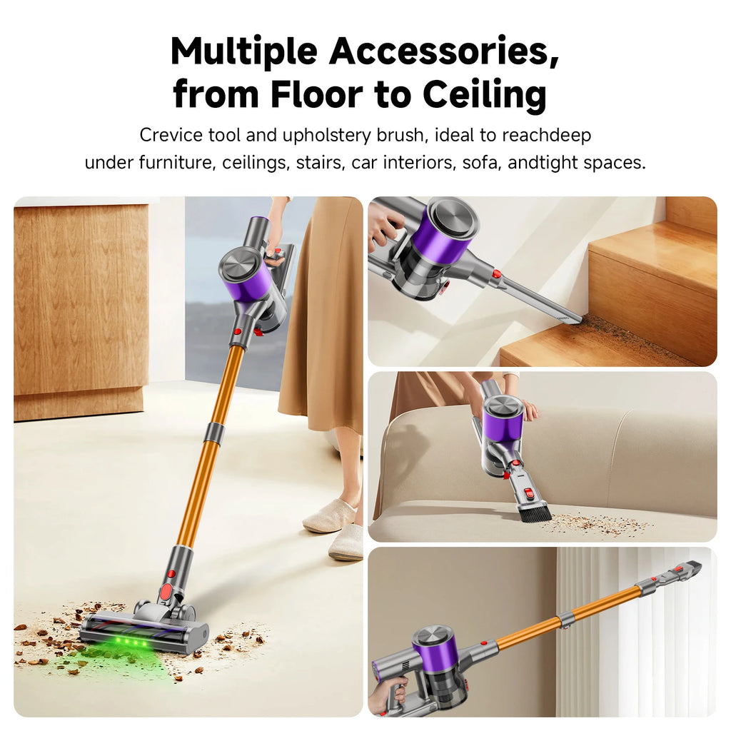 Powerful Cordless Vacuum, LED Display