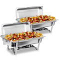 2/4/6 Pack Chafing Dish Stainless, With Lids