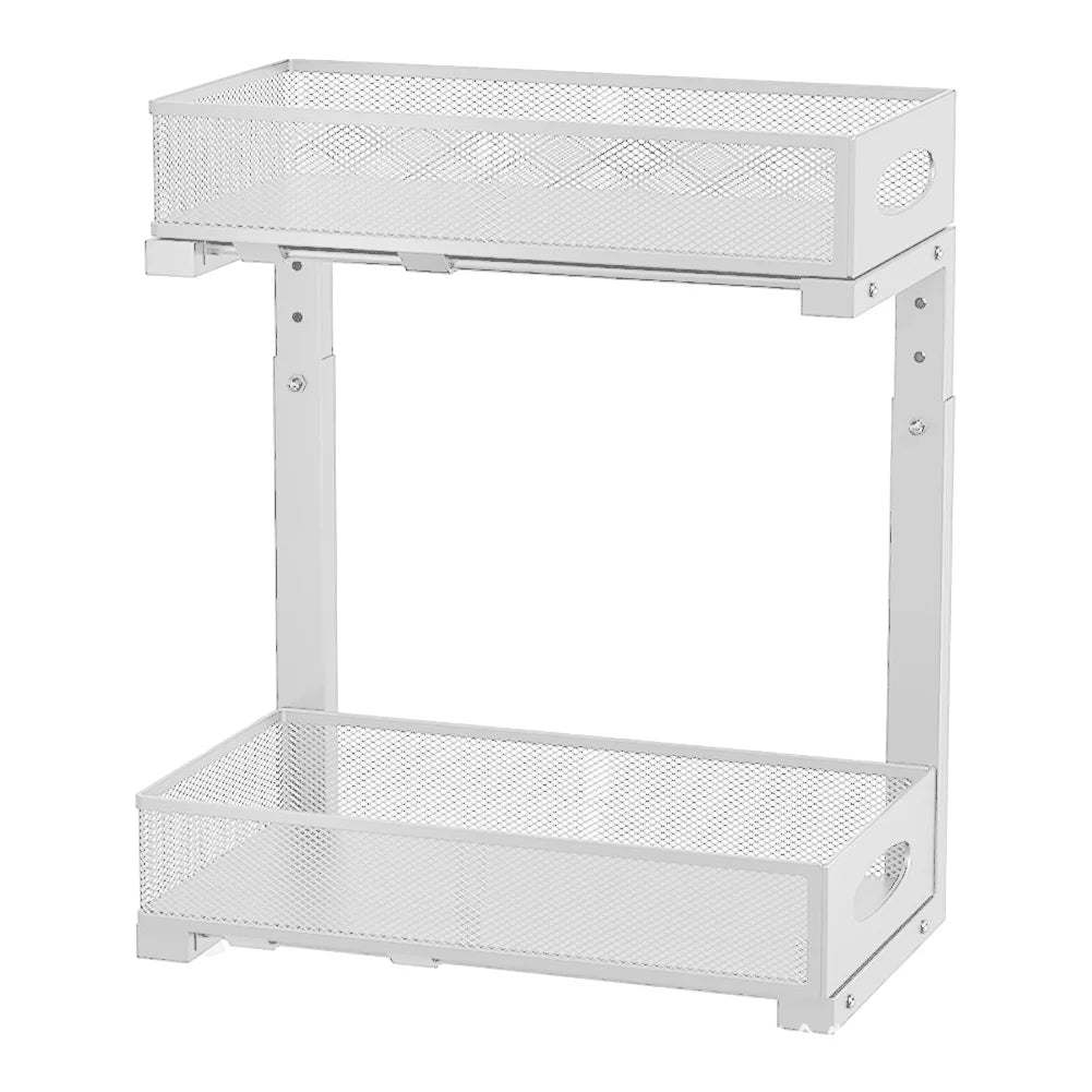 2 Tier Adjustable Height Under Sink Organizer