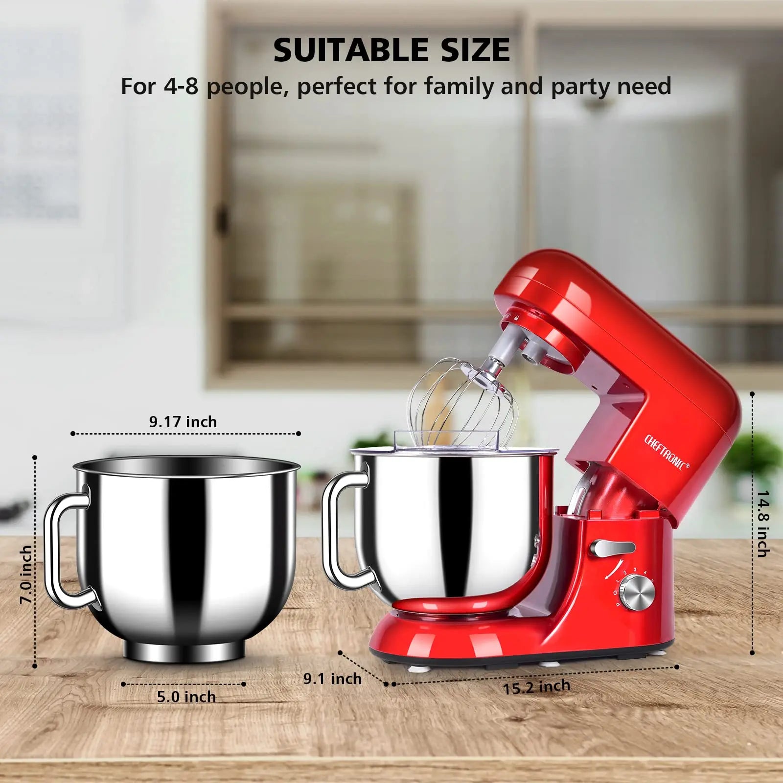 7 Qt. Tilt-Head Electric Stand Mixer