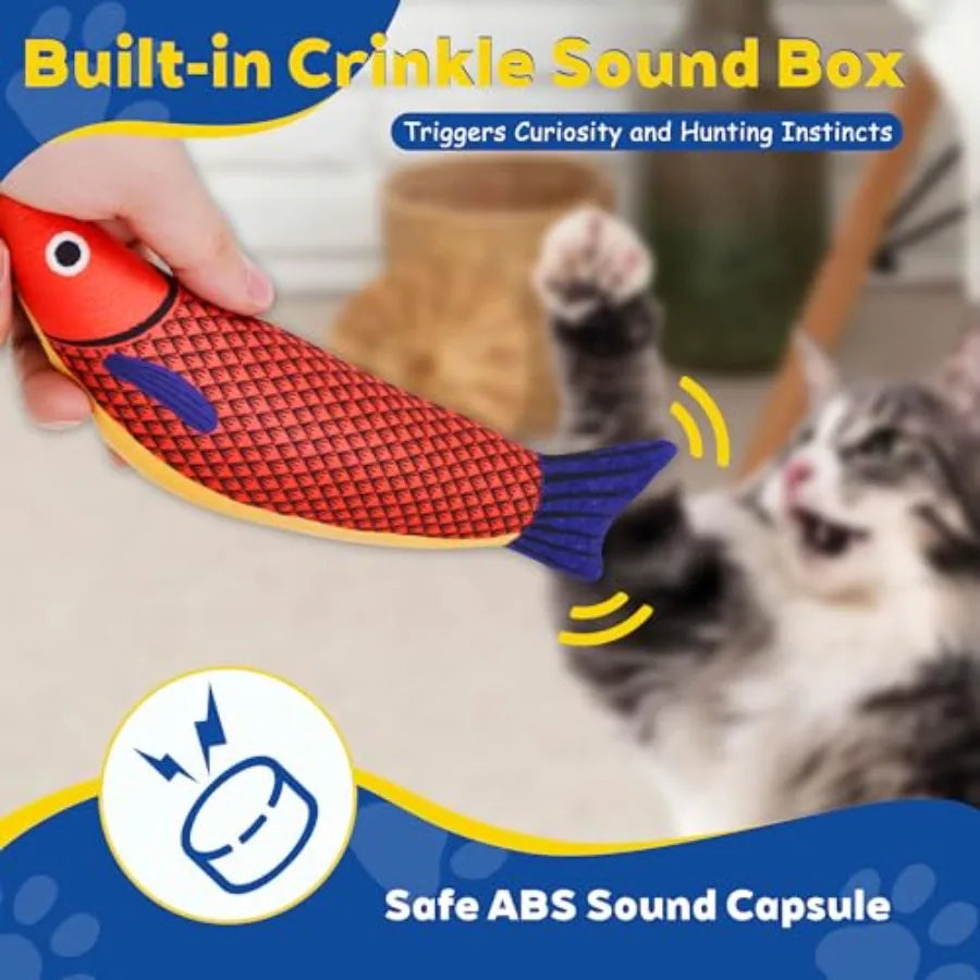 Catnip Toys for Cats with Rattle