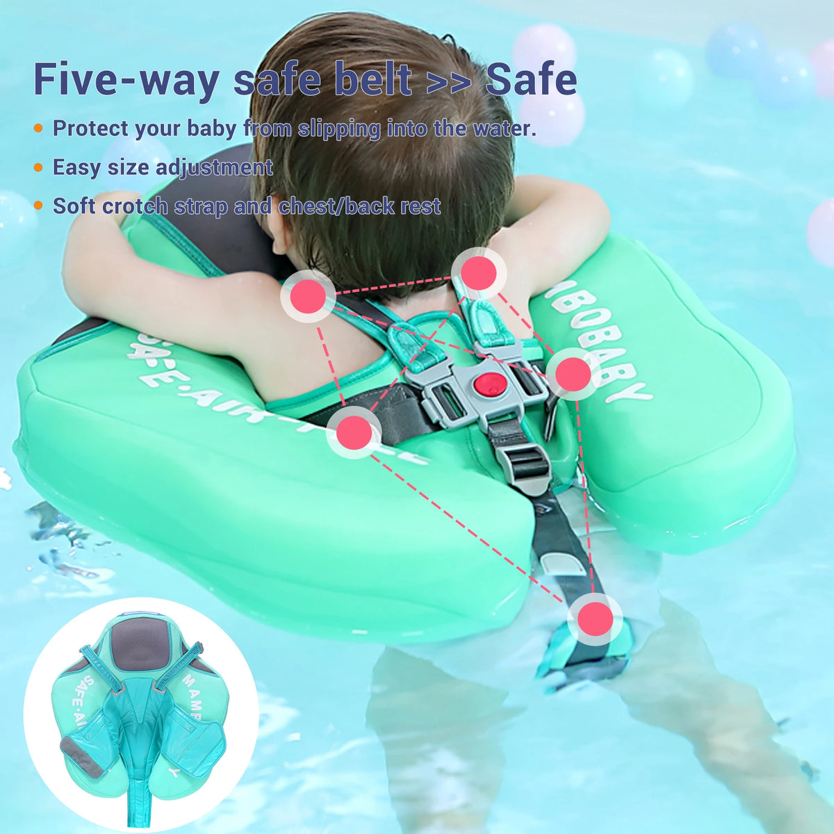Baby Float with Sunshade Canopy