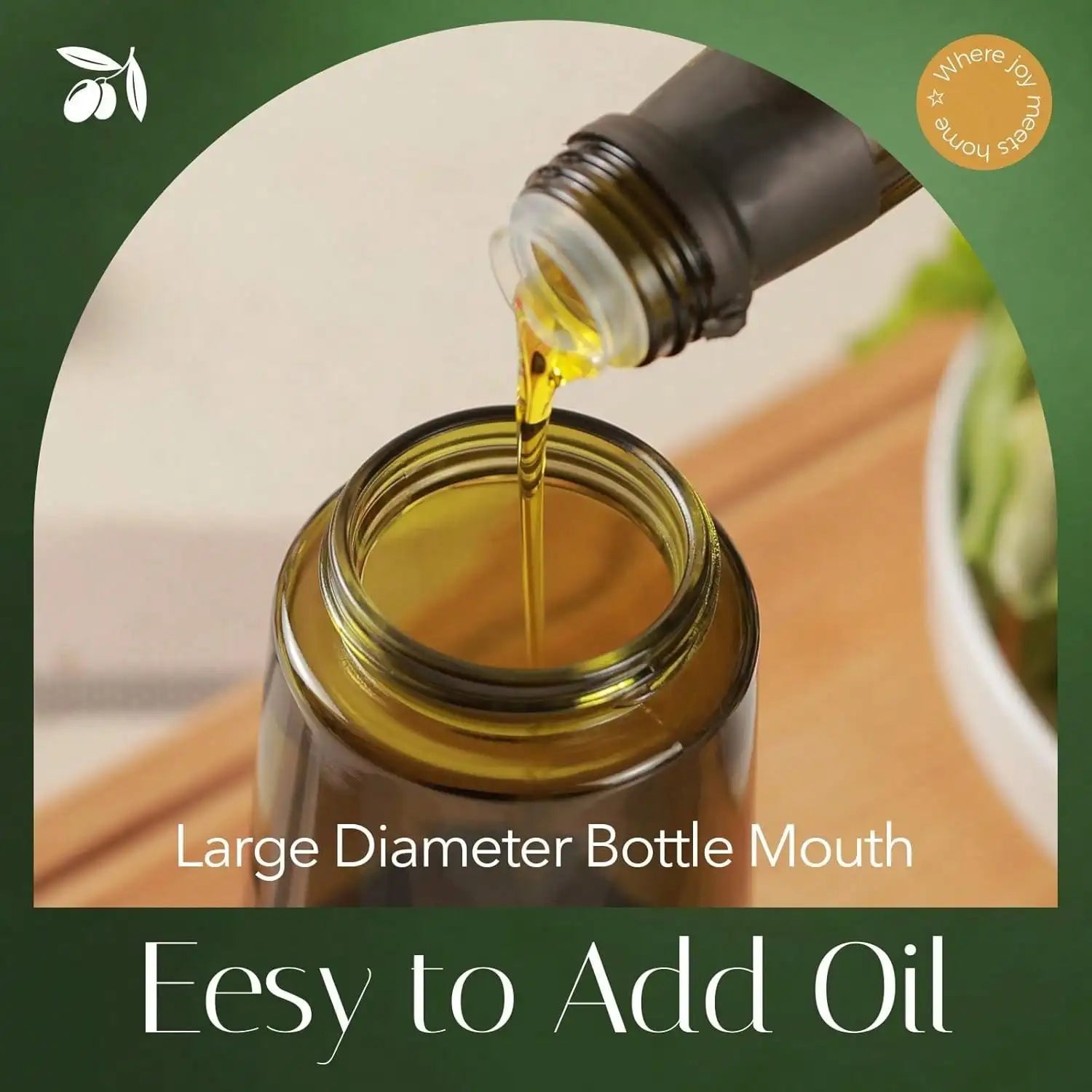 Glass Oil Dispenser 2 In 1 Spray Bottle