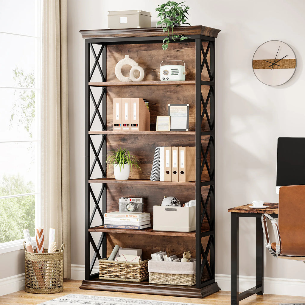 71" 6-Tier Bookcase