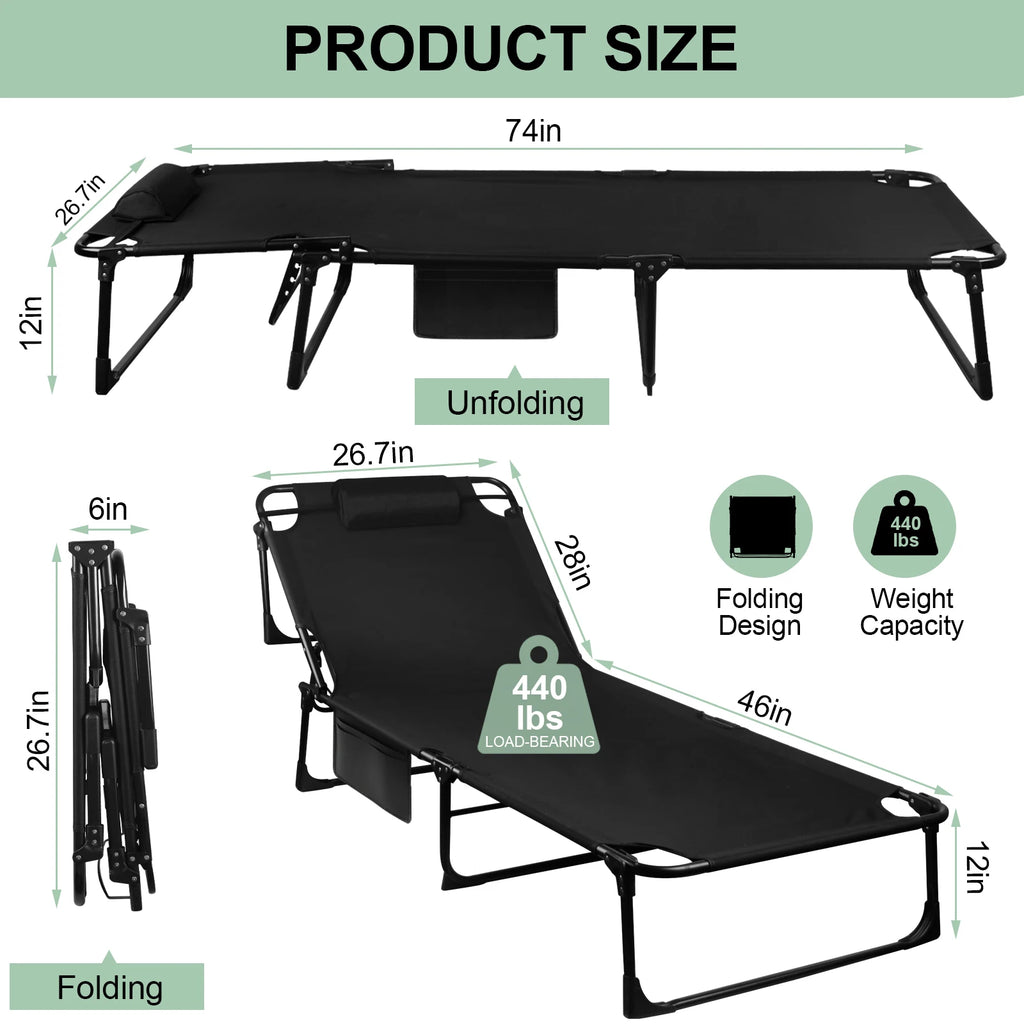 Reclining Outdoor Sleeping Bed