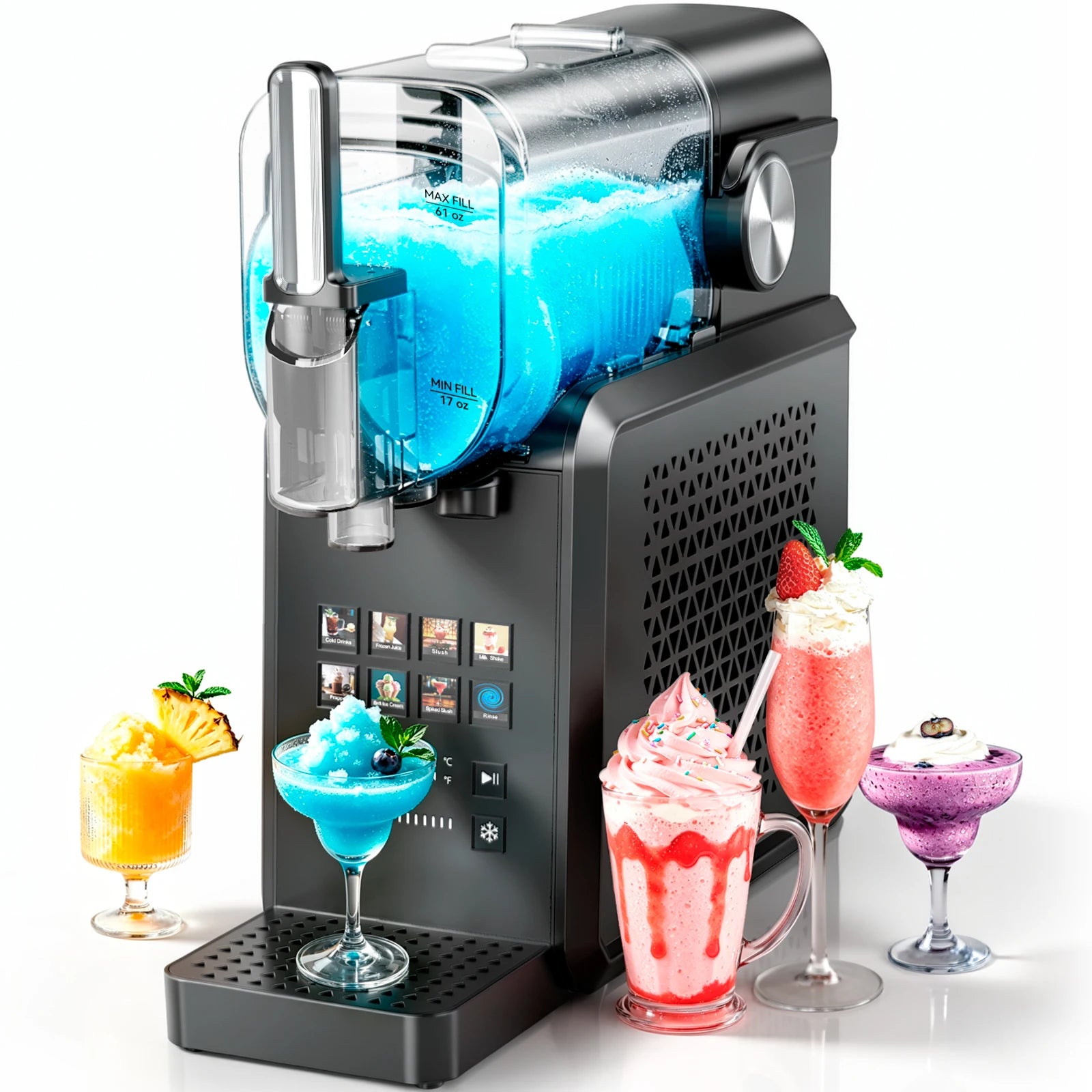 2-in-1 90 oz. Slushie Machine no Ice Needed