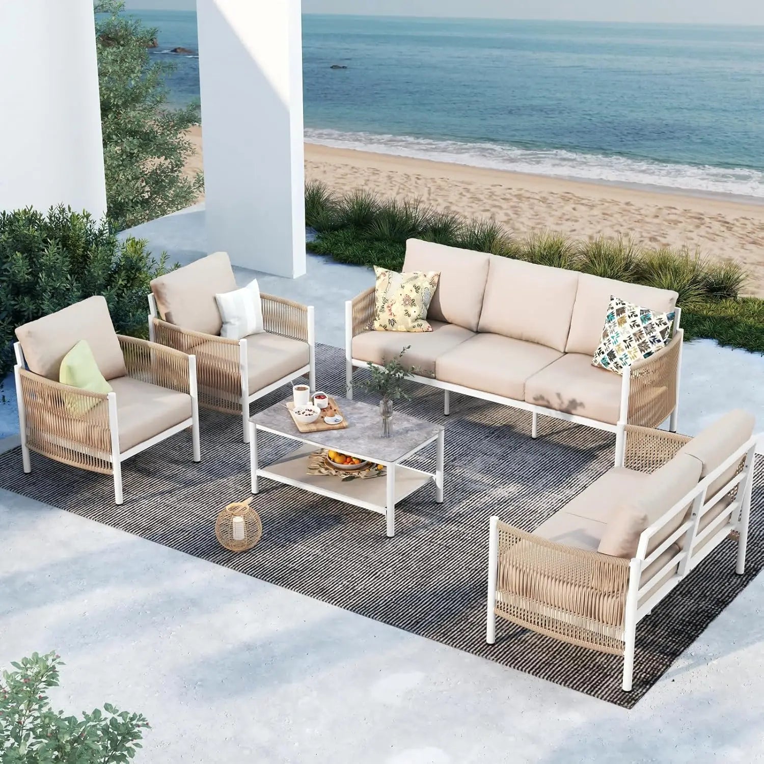 Outdoor Patio Furniture Set Coffee Table