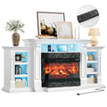 72'' Electric Fireplace Heater, TV LED Media Console