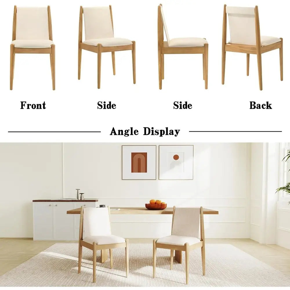 Set of 6 Upholstered Dining Chairs