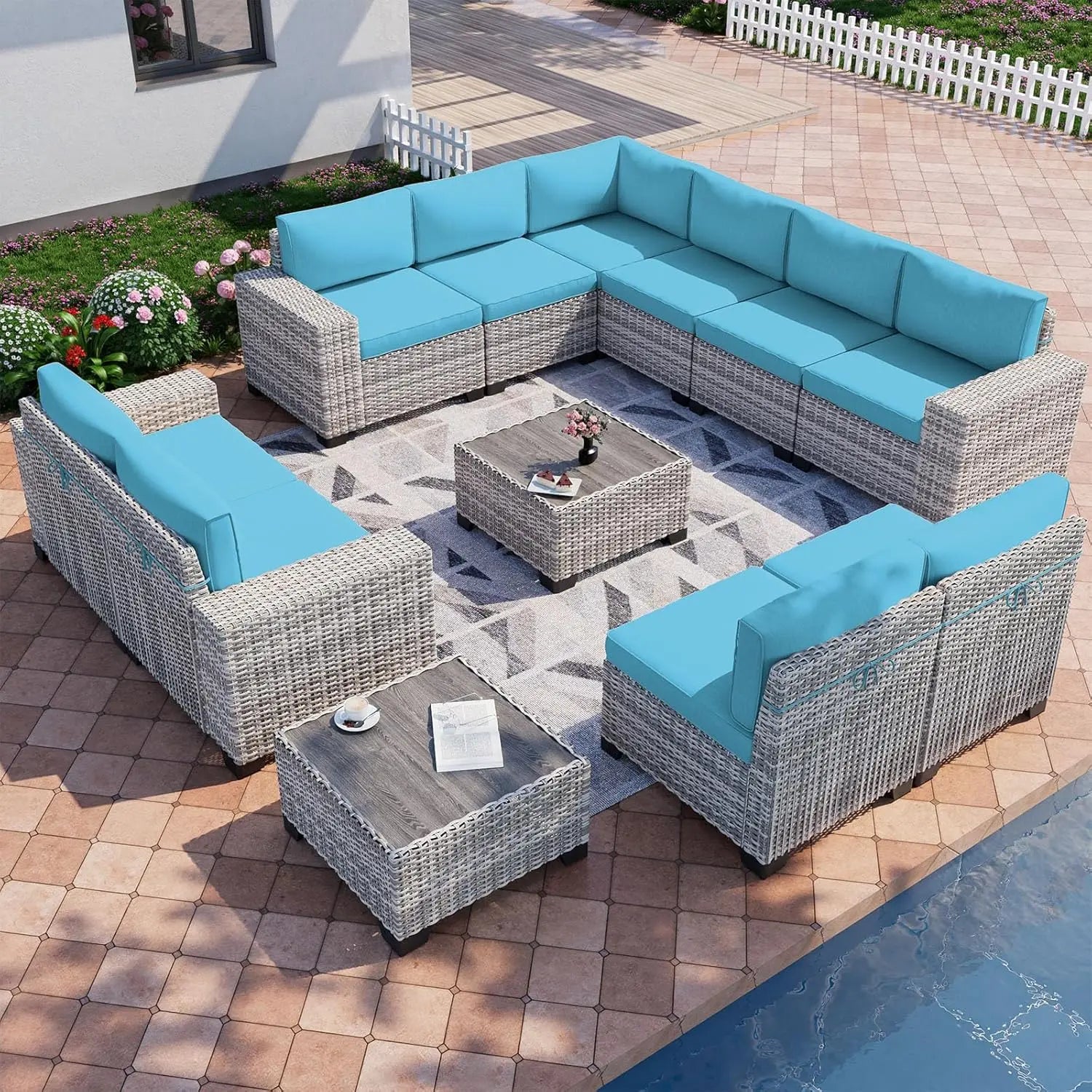 12-Piece Outdoor Patio Furniture Set