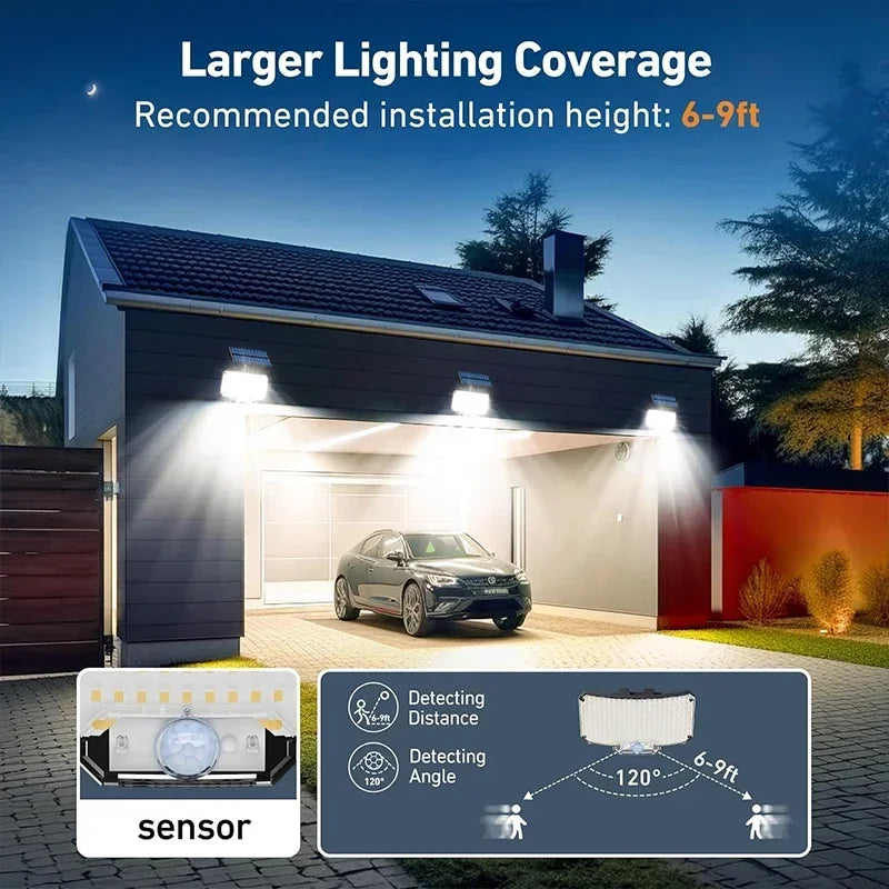 Outdoor Super Bright solar/Motion Sensor light, Waterproof