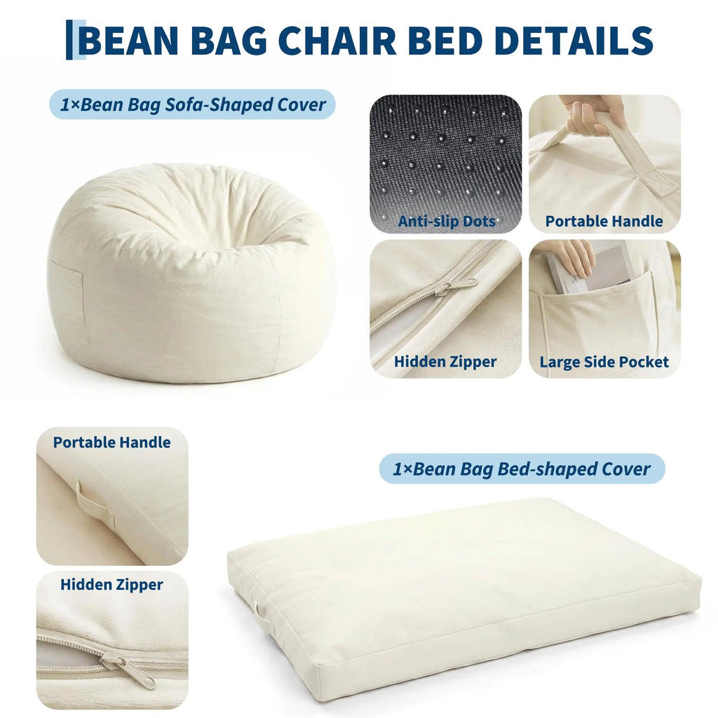 Large Adult Bean Bag Chair