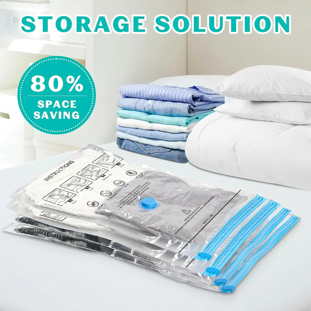 15 Pack Vacuum Storage Bags with Pump