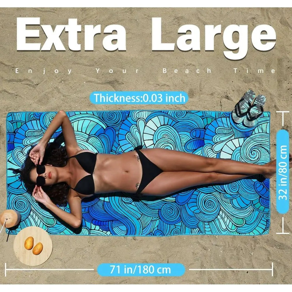 Lightweight Microfiber Beach Towel