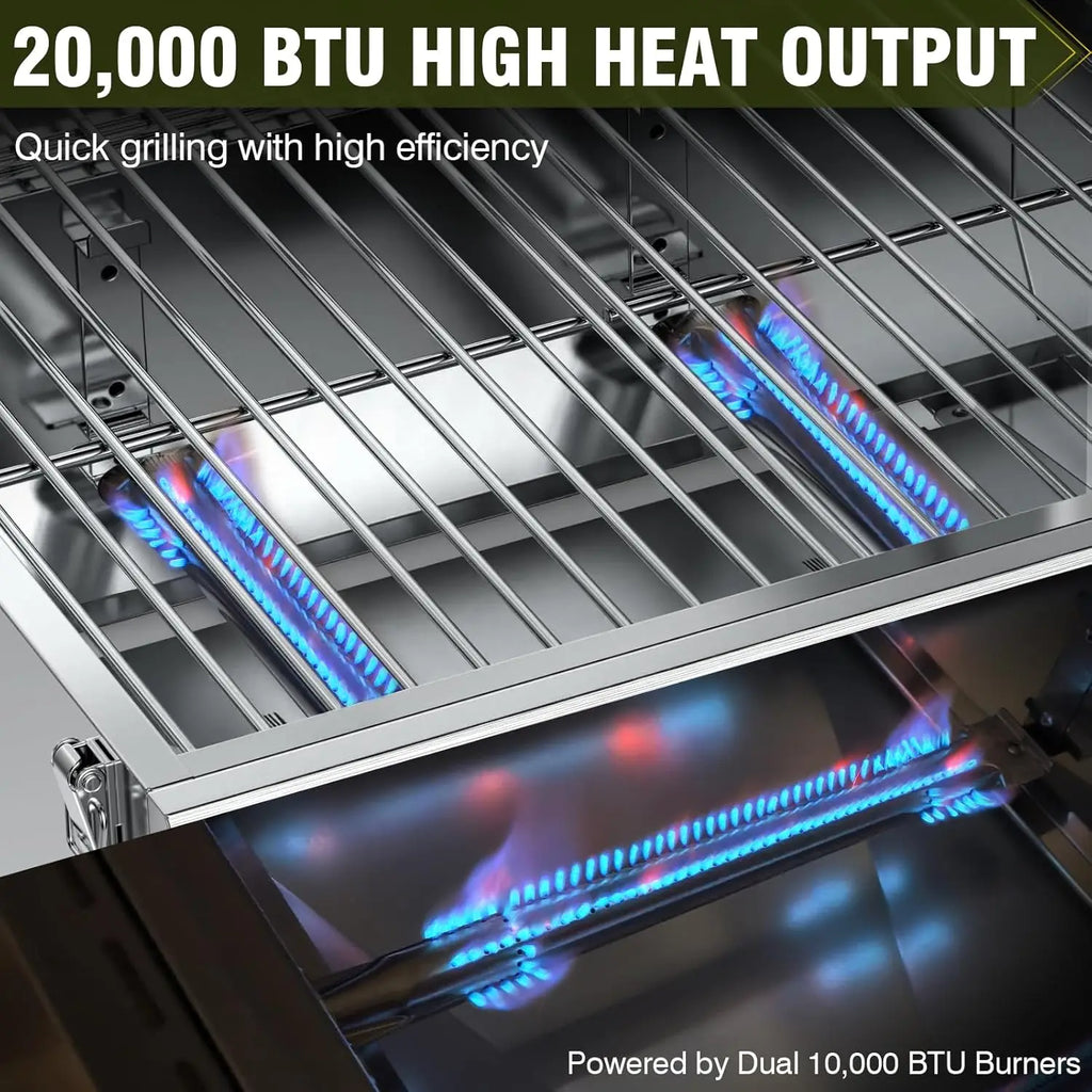 Tabletop Gas Grill 2 Burners