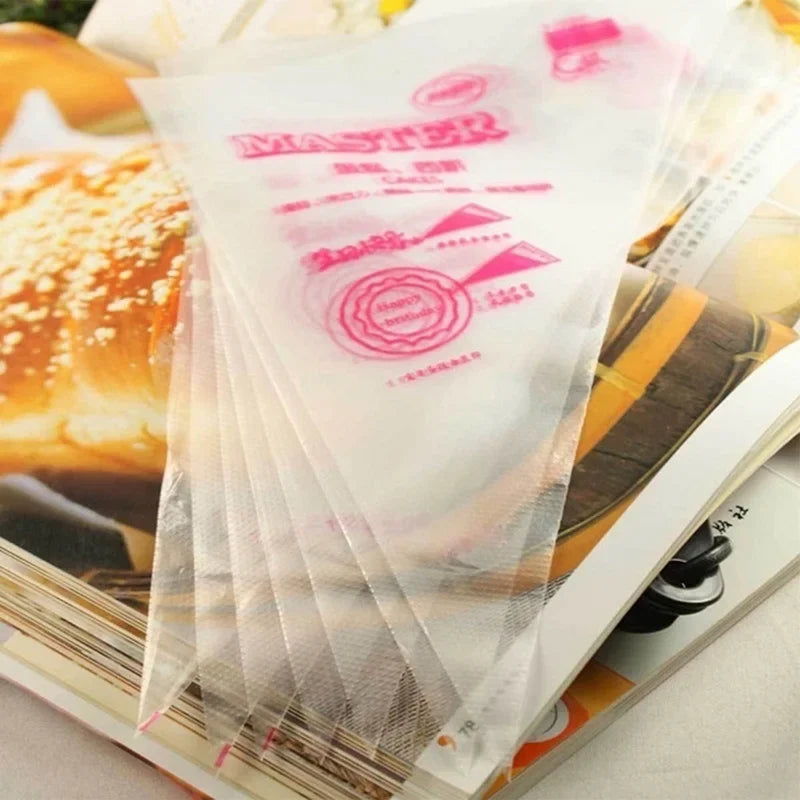 100/50/20 PCS Disposable Pastry Decoration bags w/3 tips