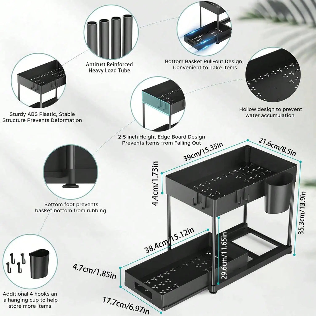 1/2PCS Under Sink Organizers And Storage