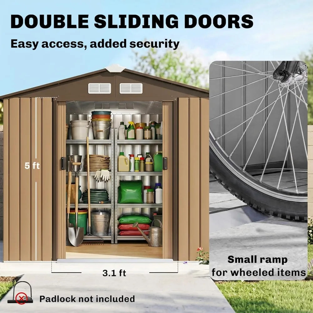 7' x 4' Outdoor Storage Shed