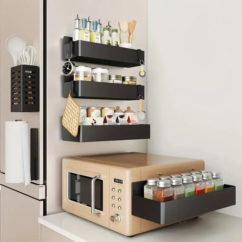 4 Pack Magnetic Spice Rack/Organizer/Shelf