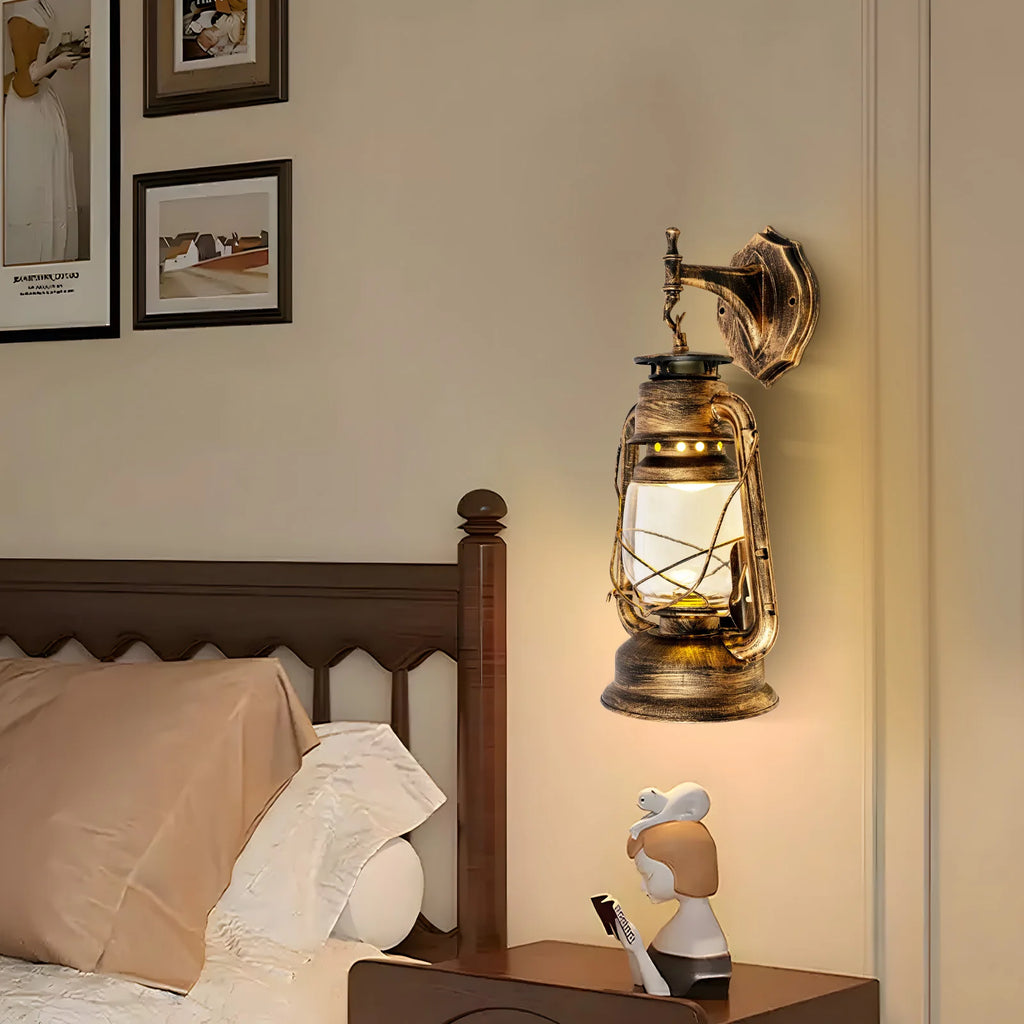 Wall Sconces Retro Antique Vintage Rustic Lantern Lamp