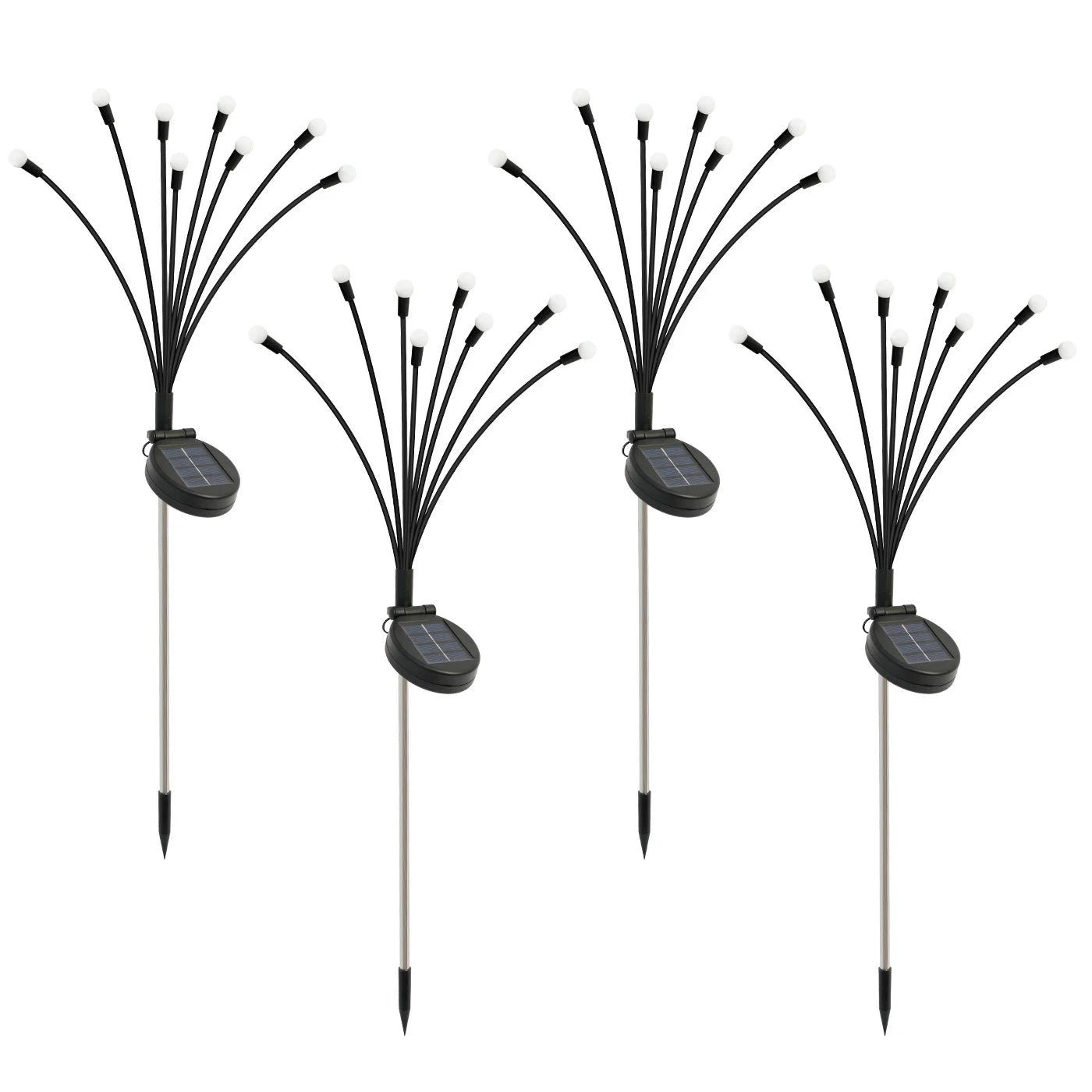 8-Head LED Solar Outdoor  Garden Lights Waterproof