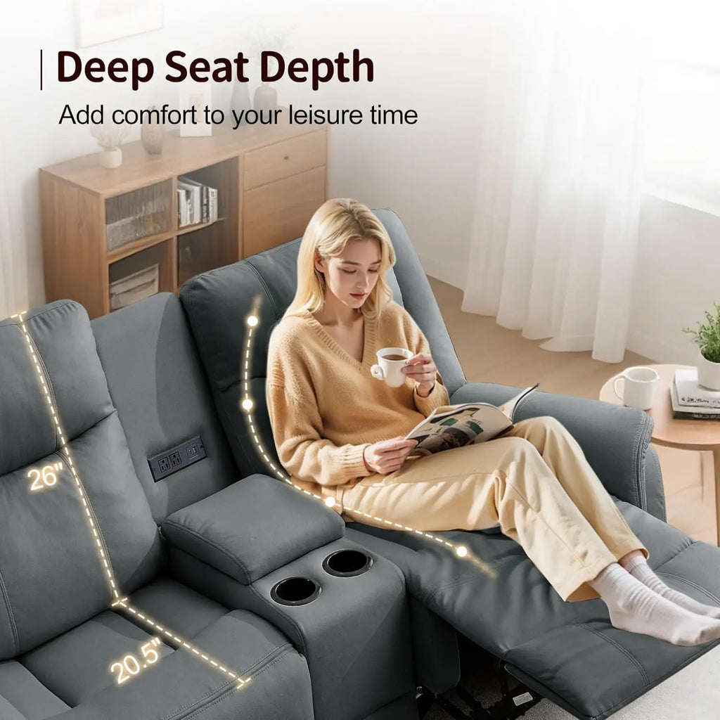 Reclining Loveseat with Console
