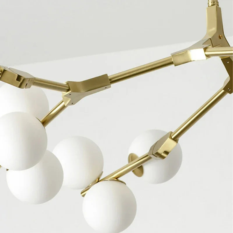 Black Gold LED Chandelier
