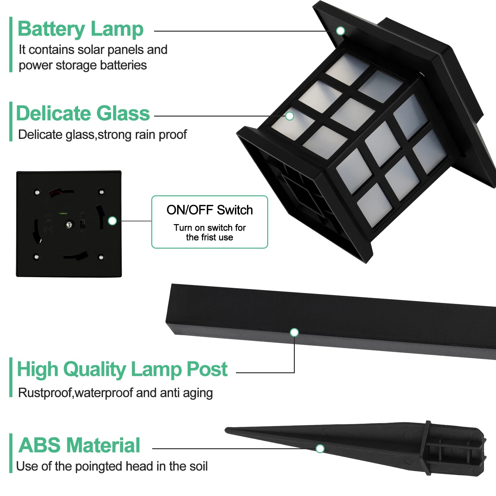 12Pc. Set Solar Lights