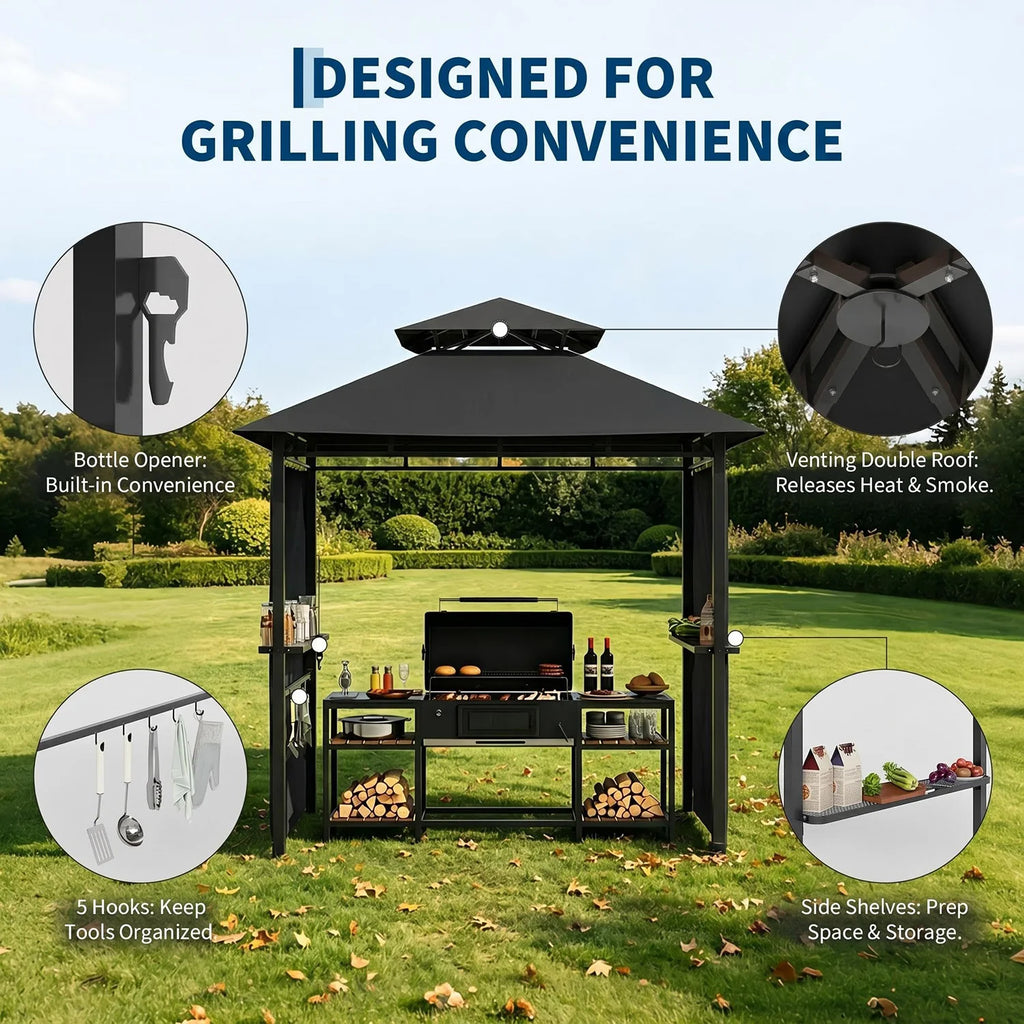 Outdoor BBQ Grill Gazebo