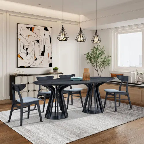 78"  oval dining table