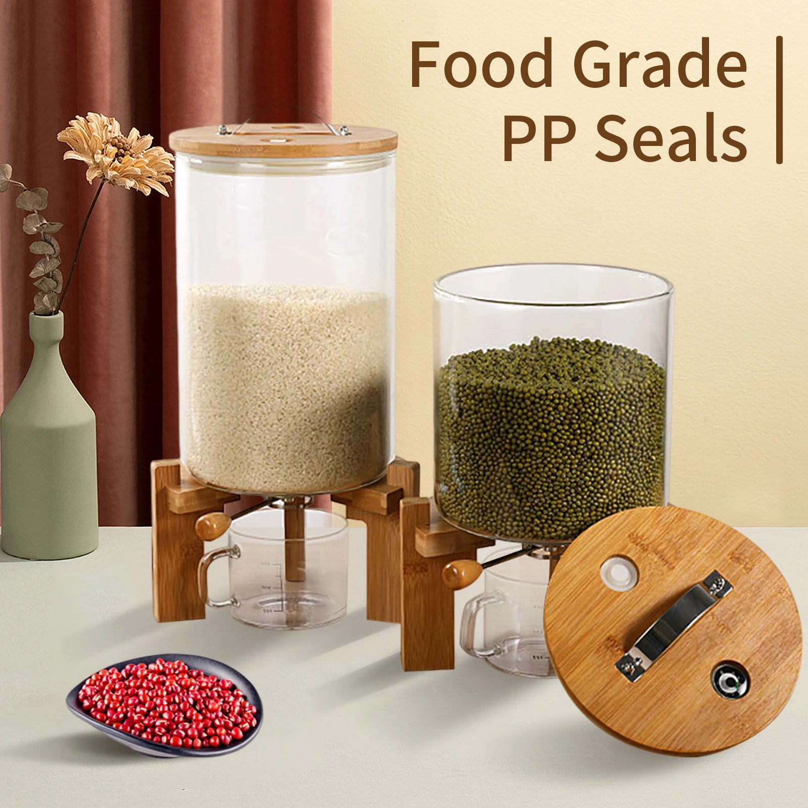 5L/7.5L Glass Food Storage dispenser