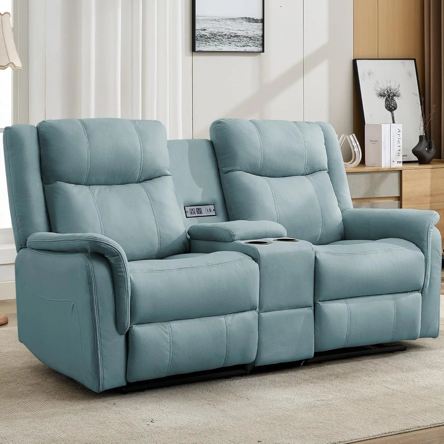 Reclining Loveseat with Console