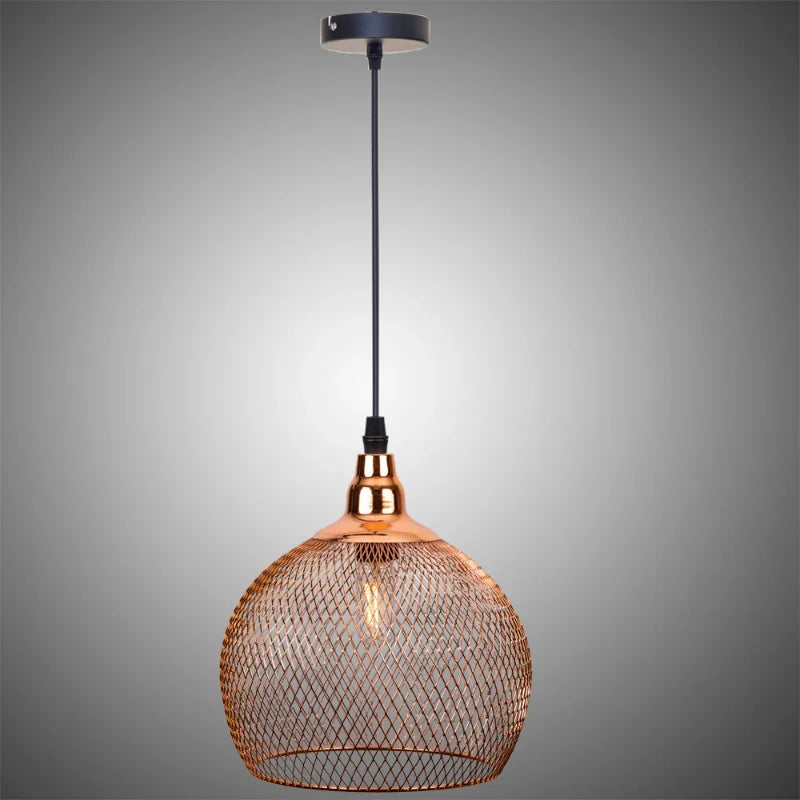 Rose Gold Bird Cage Chandelier