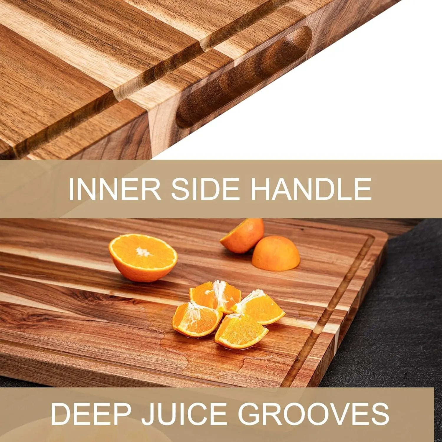 X-Large Wood Cutting Board 20% extra space