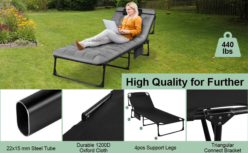 Reclining Outdoor Sleeping Bed
