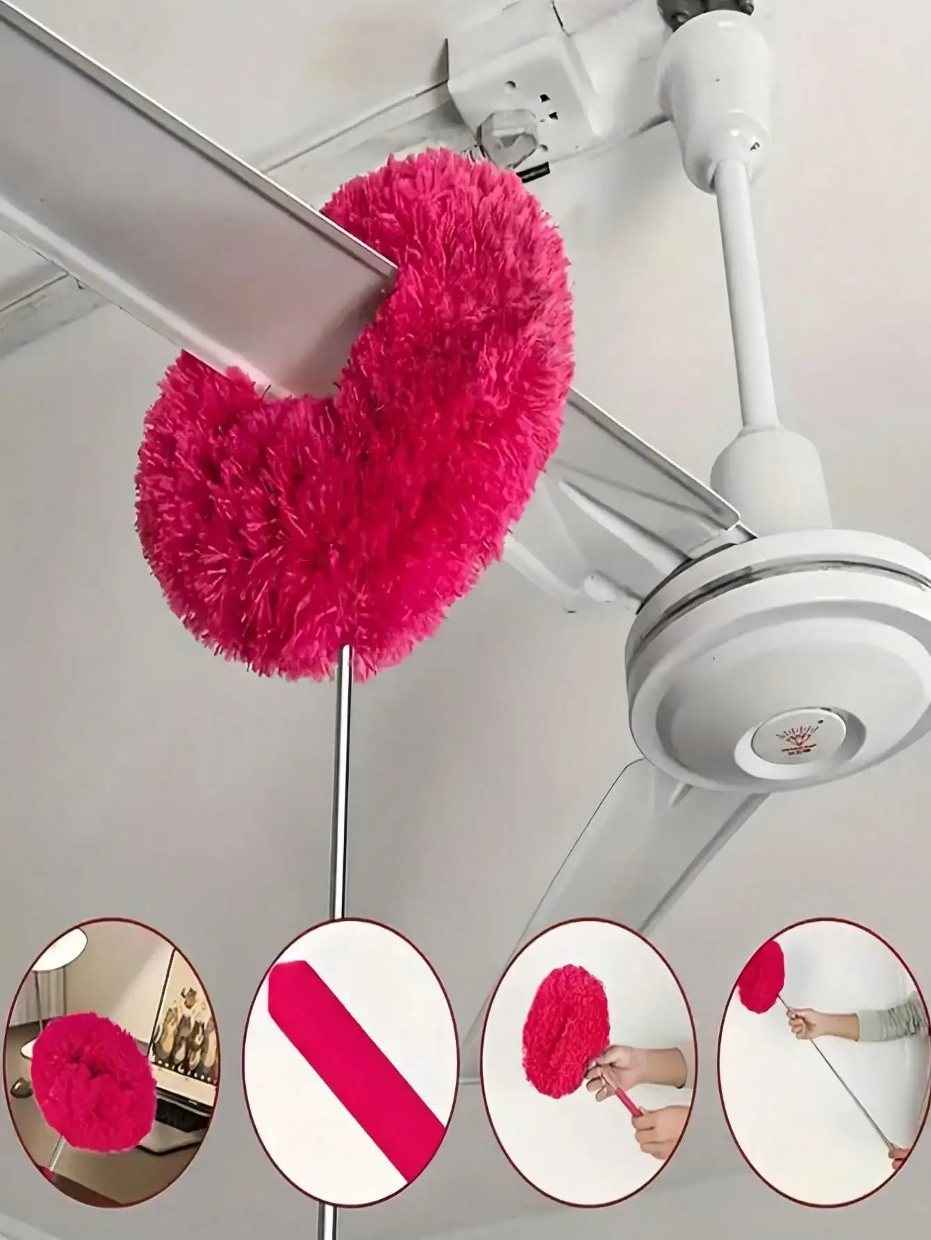 Extendable Microfiber Adjustable Ceiling Fan Duster
