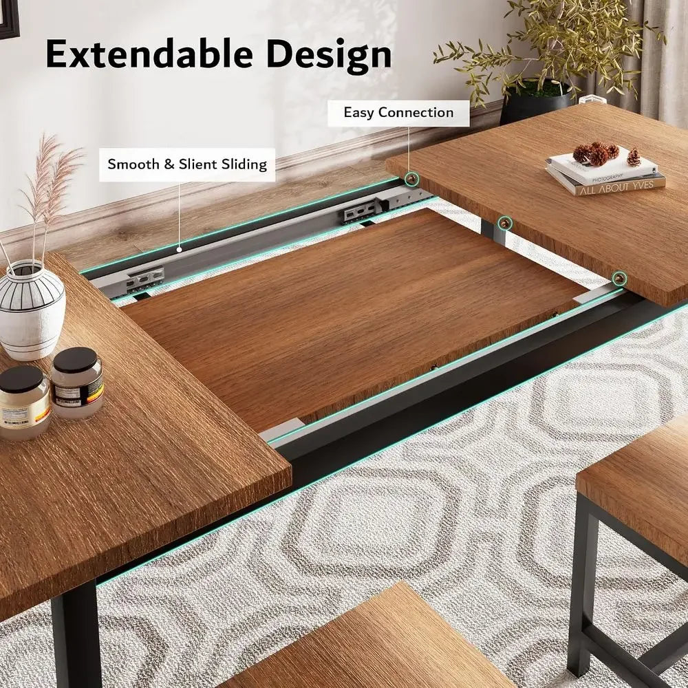 63" Extendable Dining Table