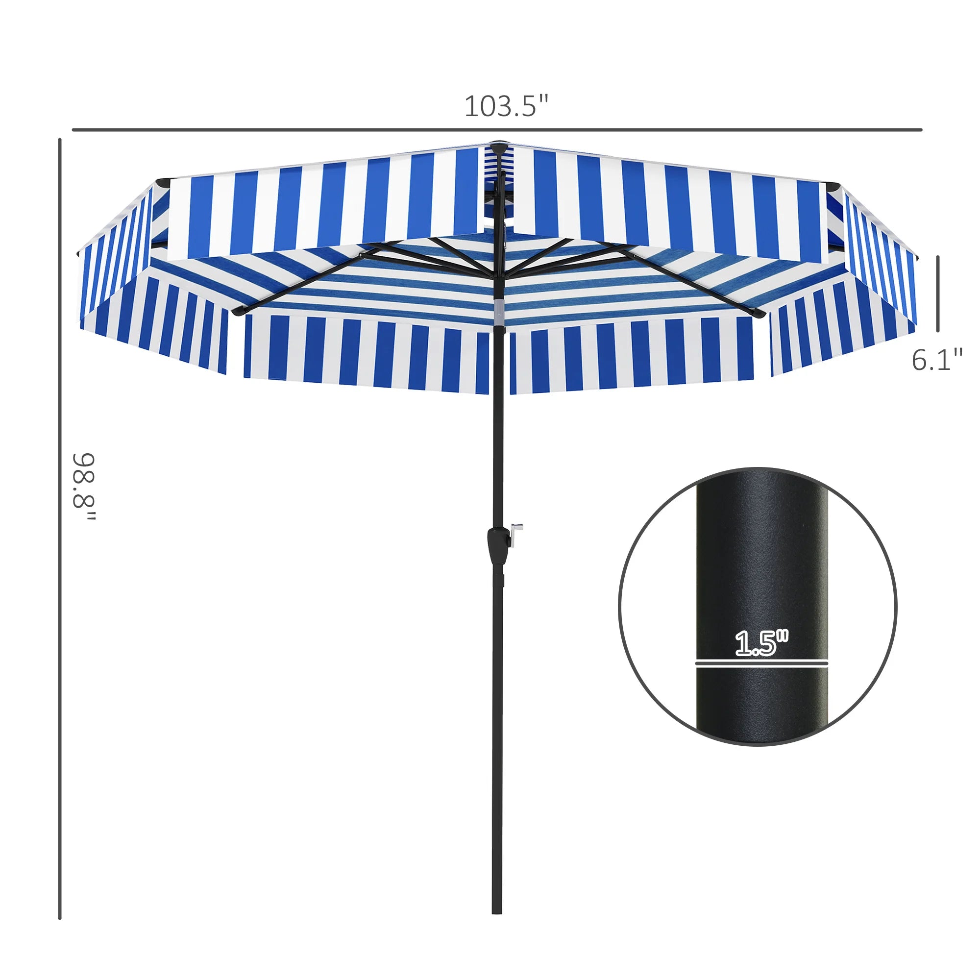 8.6ft Patio Umbrella
