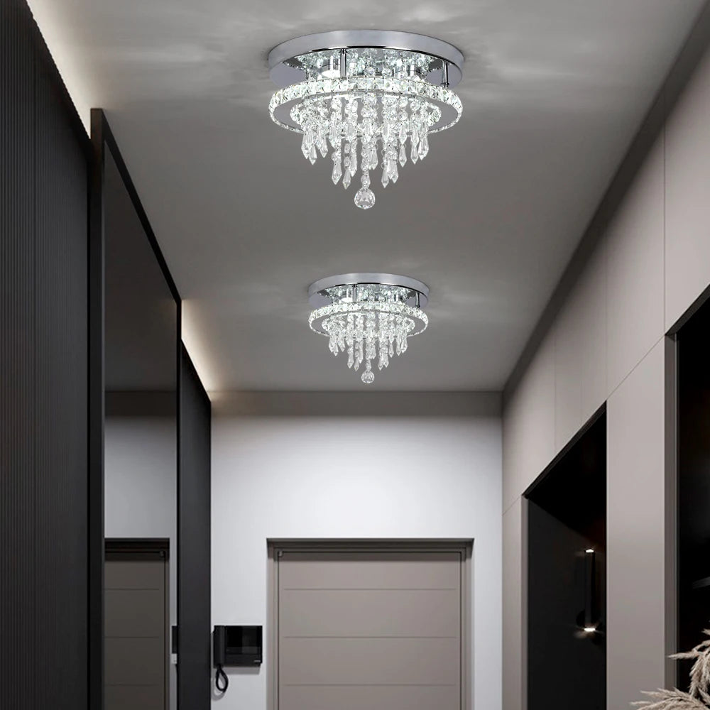 Ceiling Lamp Crystal Led  Chandelier Pendant Light