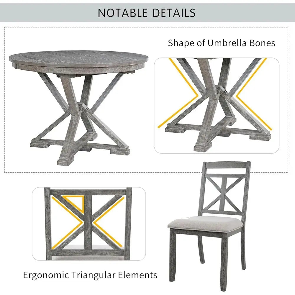 Round Expandable Dining Table