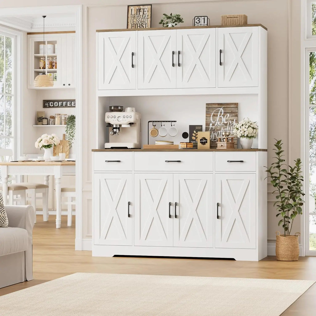 71" Tall Pantry Cabinet with Charging Station