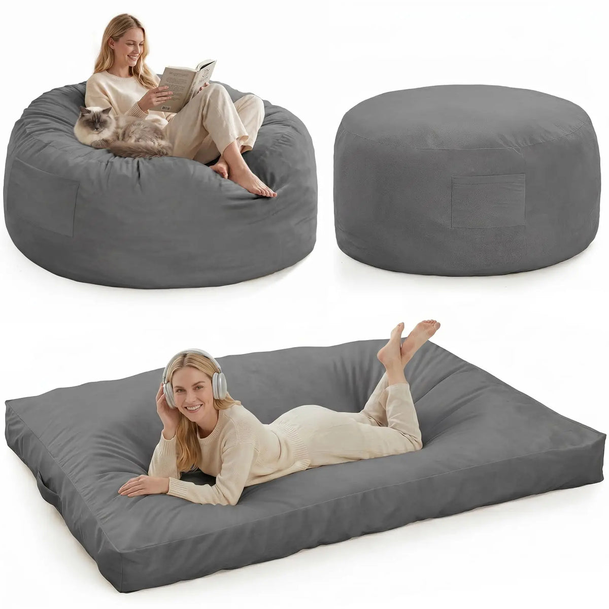 Large Adult Bean Bag Chair