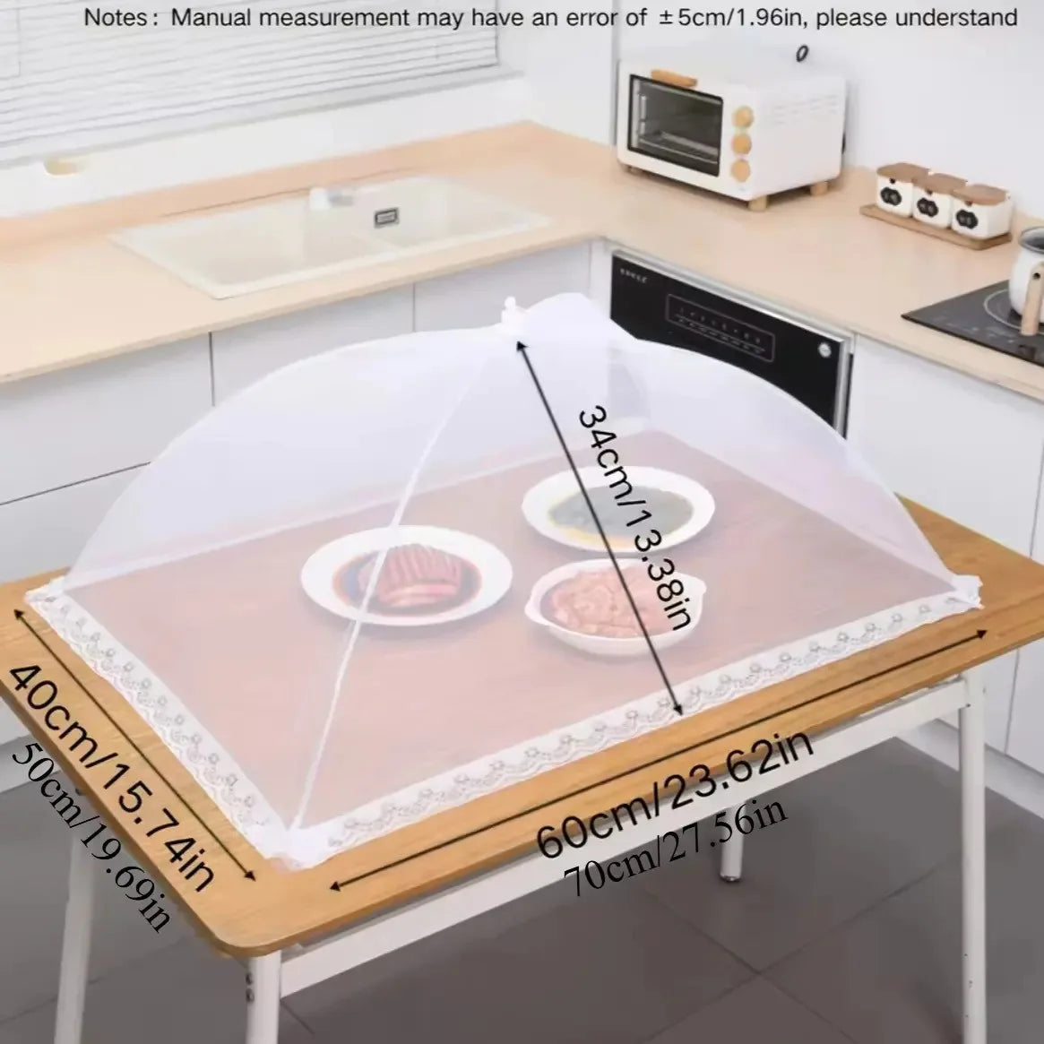 Mesh Food Cover, Reusable, Collapsible