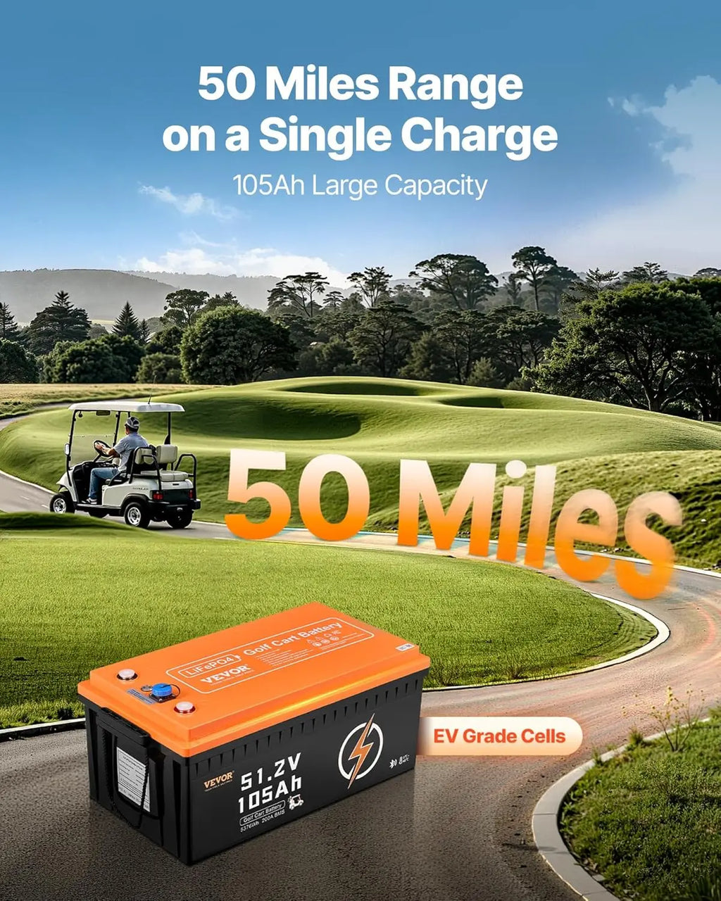 48V 105Ah Golf Cart Lithium Battery
