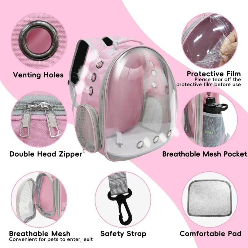 Expandable Cat Backpack Suitable for Cats and Dogs