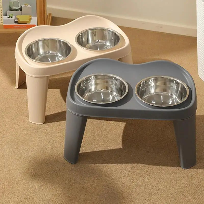 Elevated Dog Feeder Dogs Bowls foldable Raised Stand